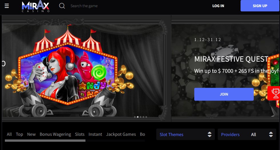 mirax casino main