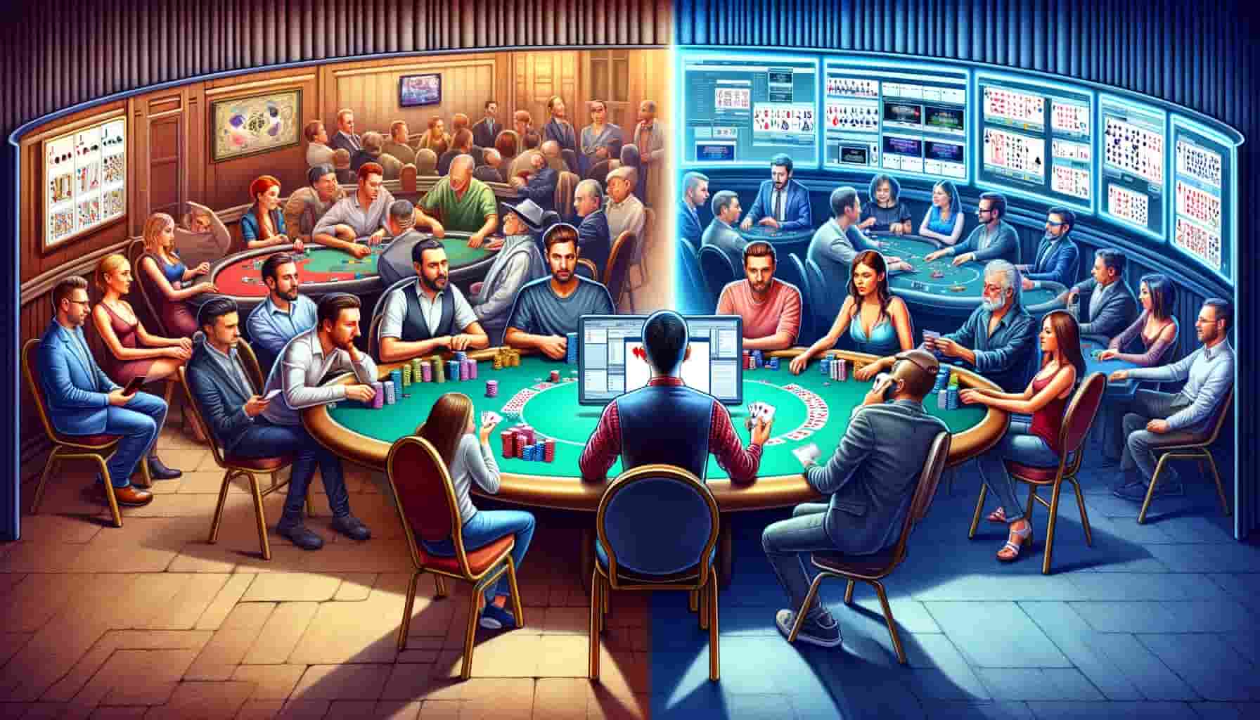 online and live poker