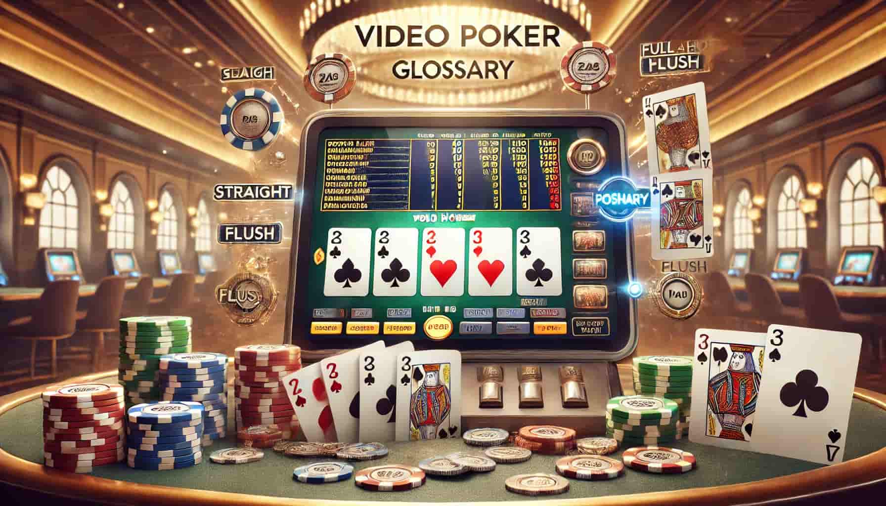 video poker glossary