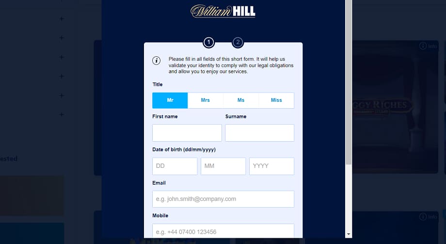 williamhill registration