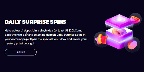 21bit daily surprise spins