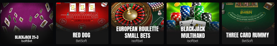 31bet table games