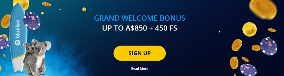 blue leo welcome bonus