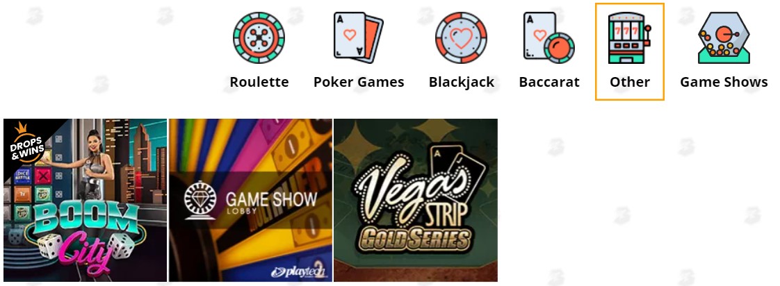 bob casino other games