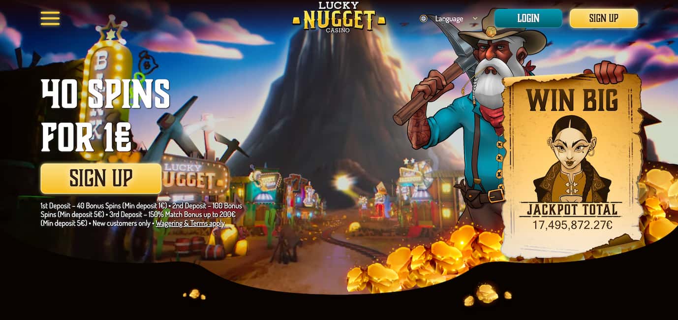 lucky nugget home page