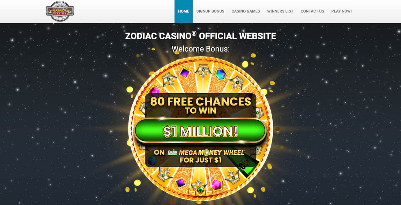 zodiac casino homepage