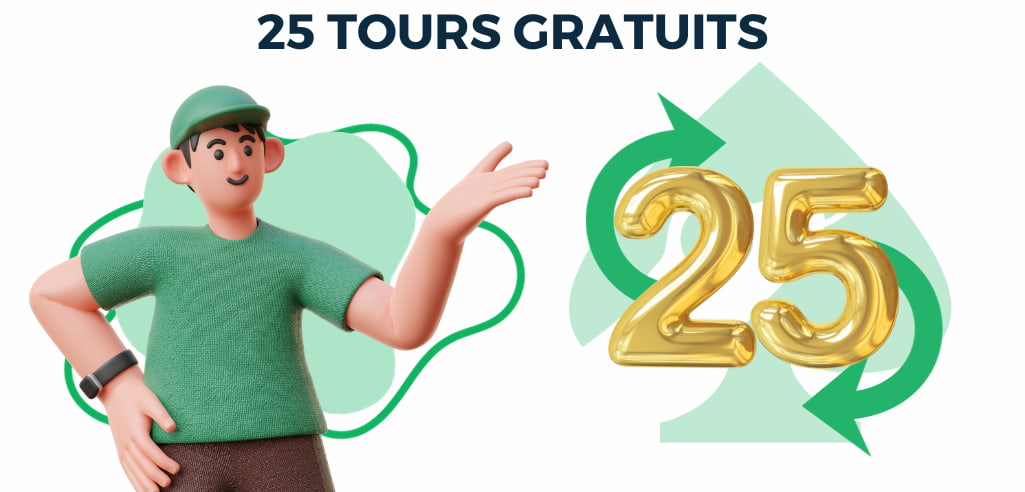 25 tours gratuit casino