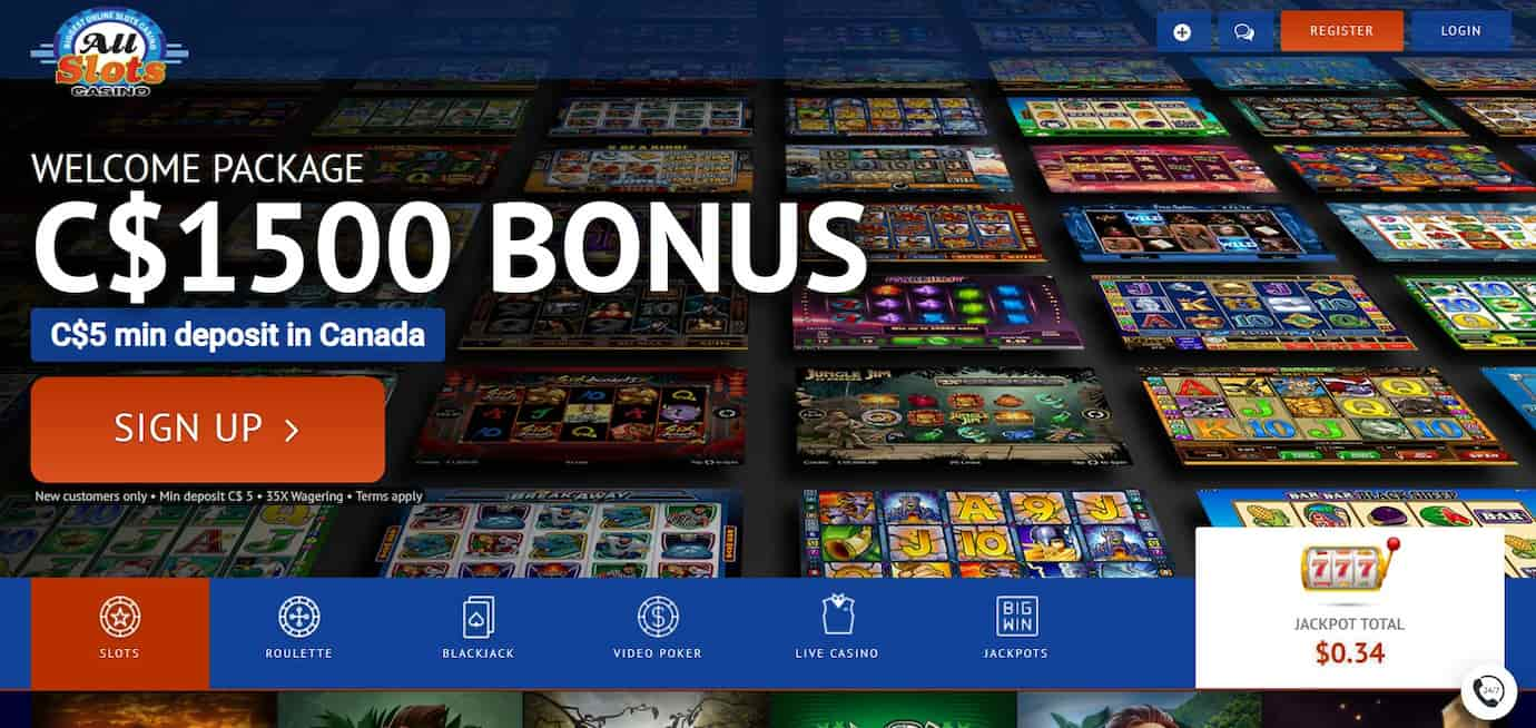 all slots casino main page