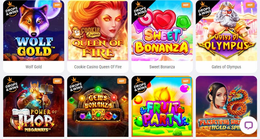 сookie casino games