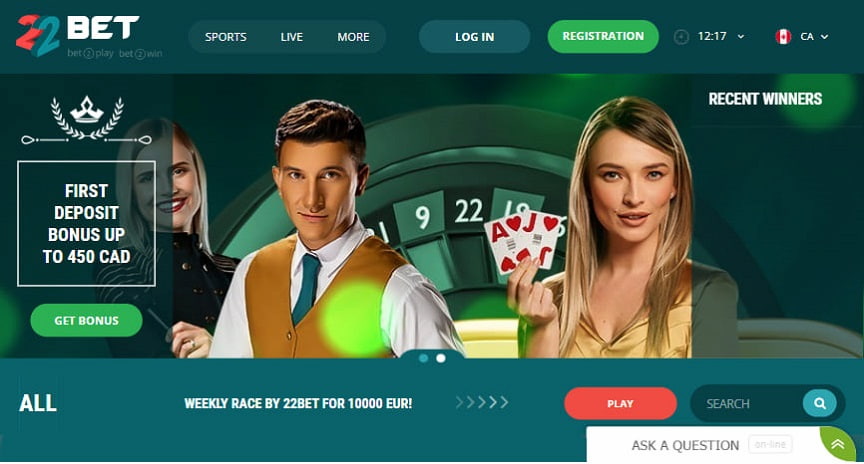 22bet casino review