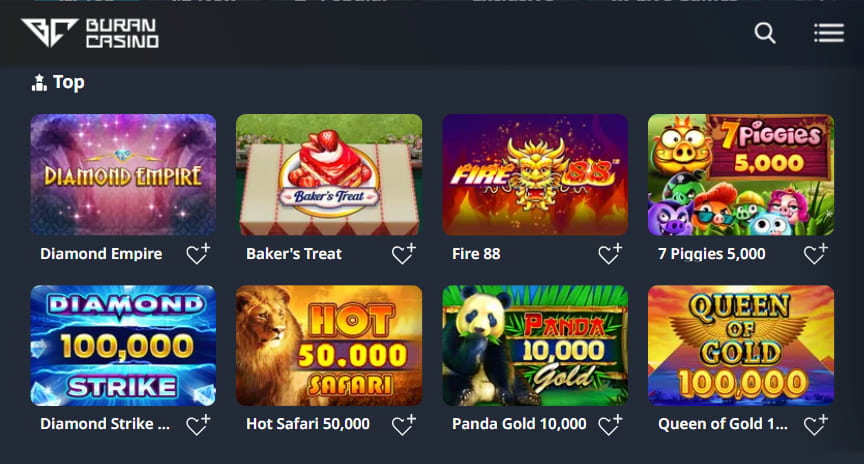 buran casino all games