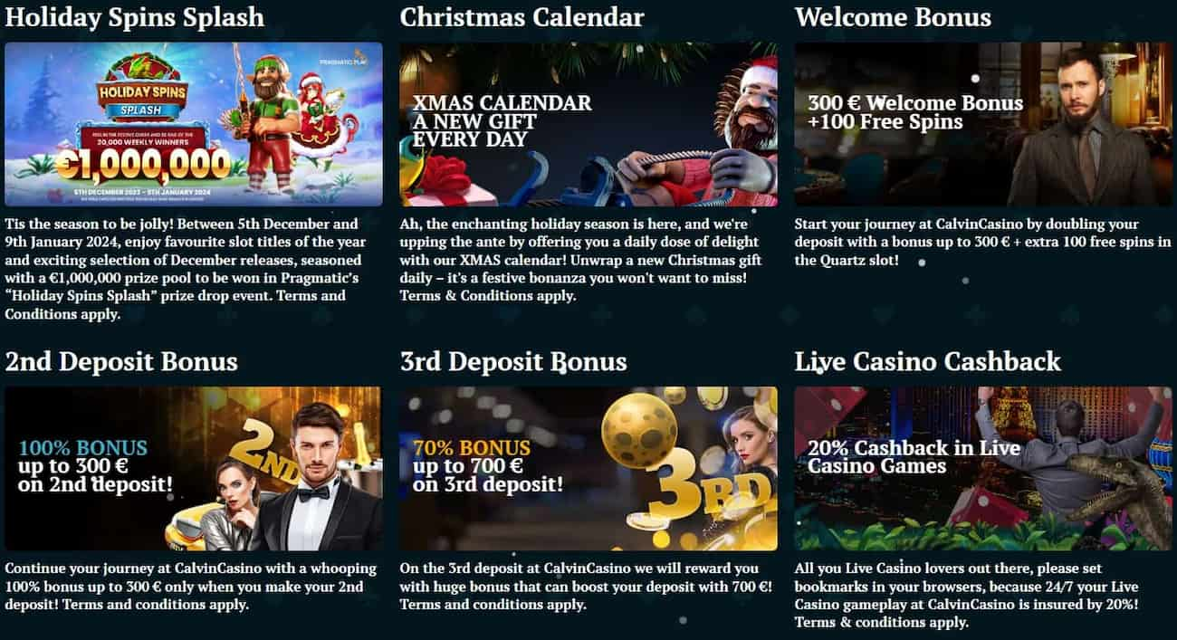 calvin casino promotions