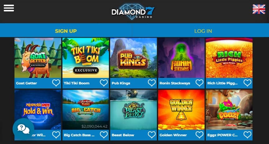 diamond7 casino games