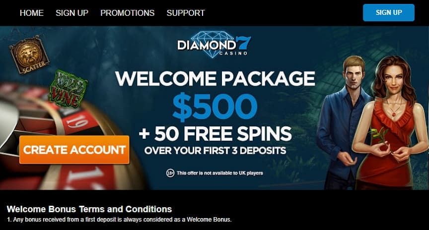 diamond7 casino review