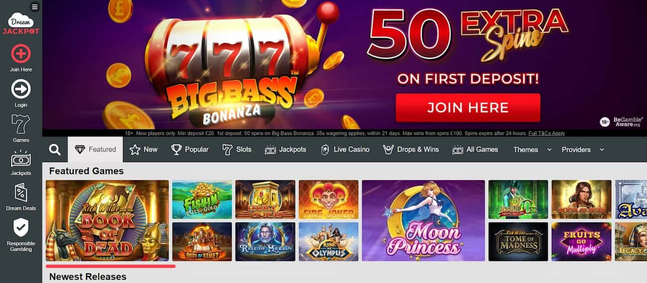 dream jackpot casino review