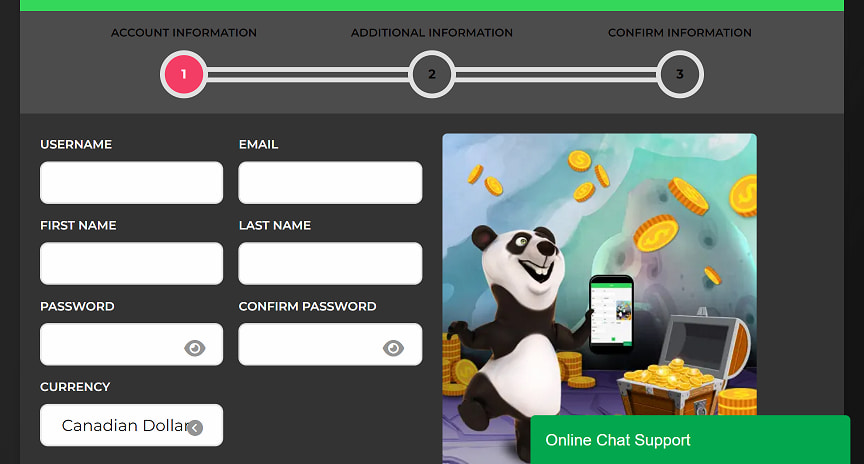 fortunepanda casino registration