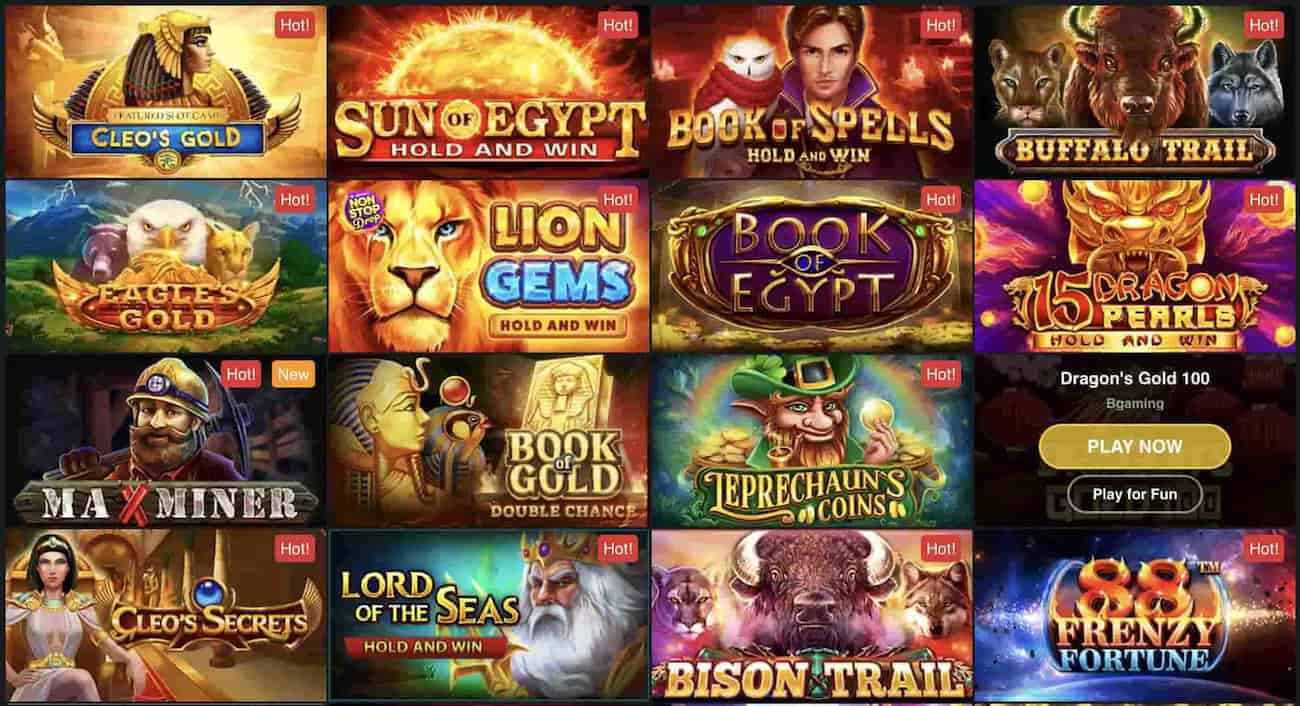 golden star casino games