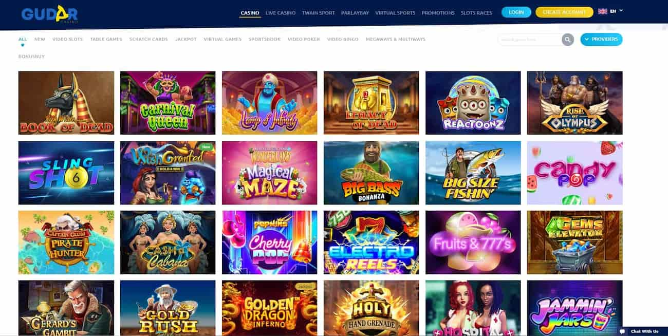 gudar casino games