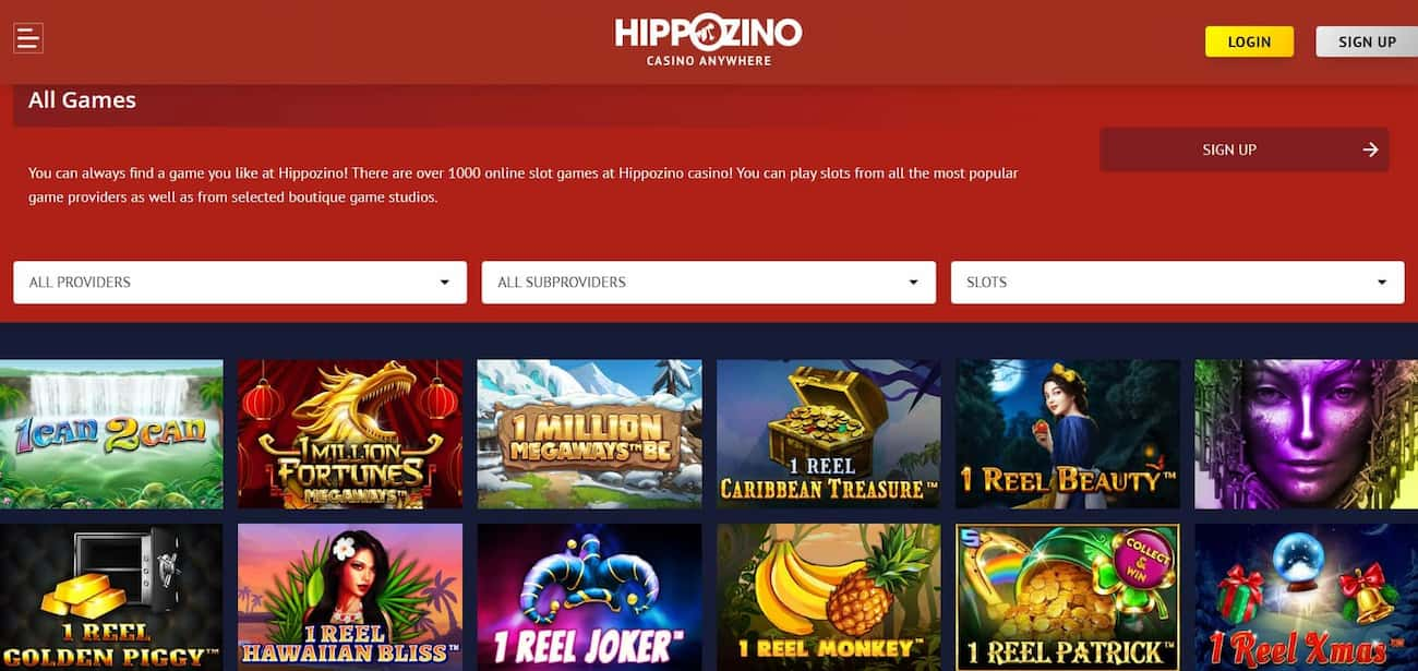 hippozino casino games