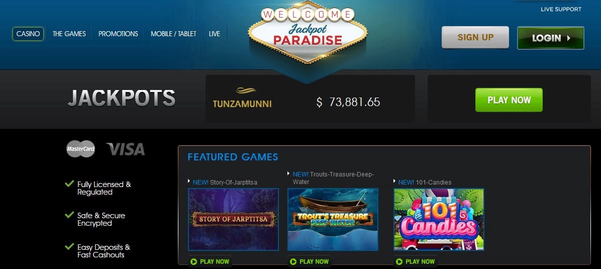 jackpot paradise casino review