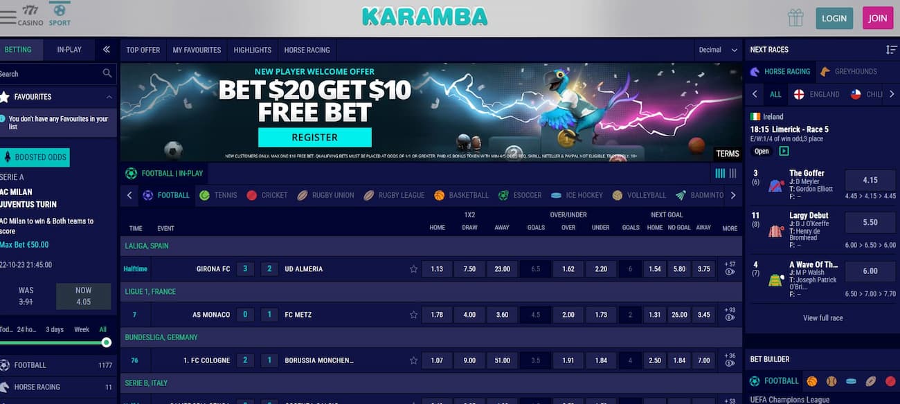 karamba casino sport