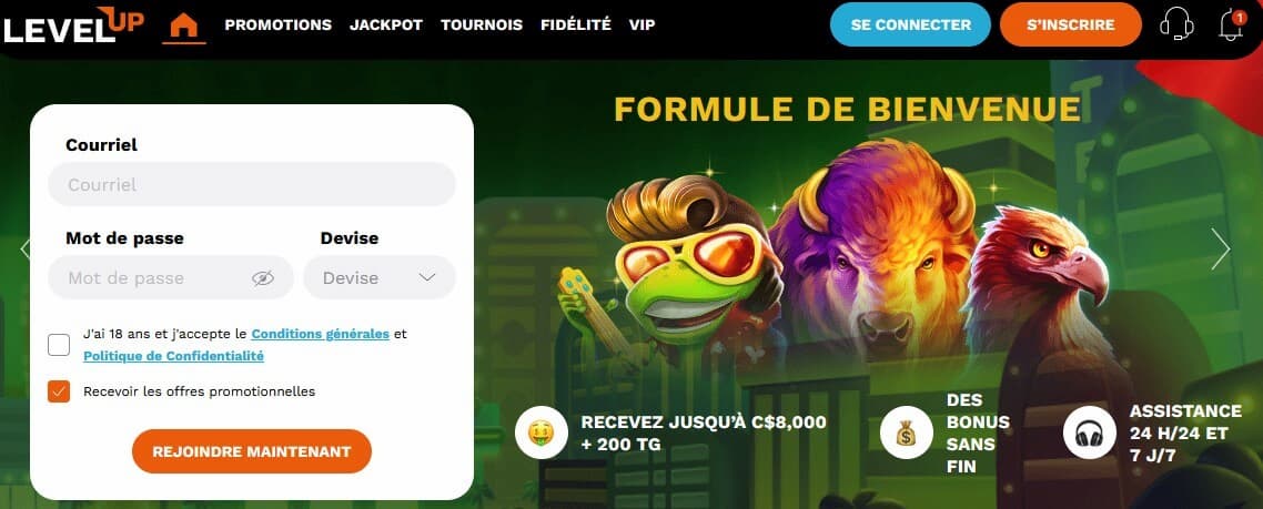 levelup casino review