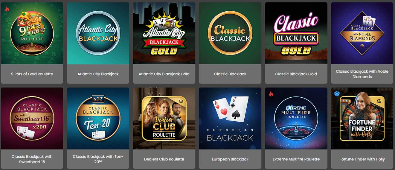 luxury casino table games