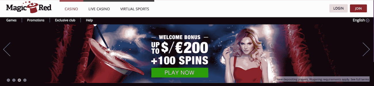 magic red casino welcome bonus