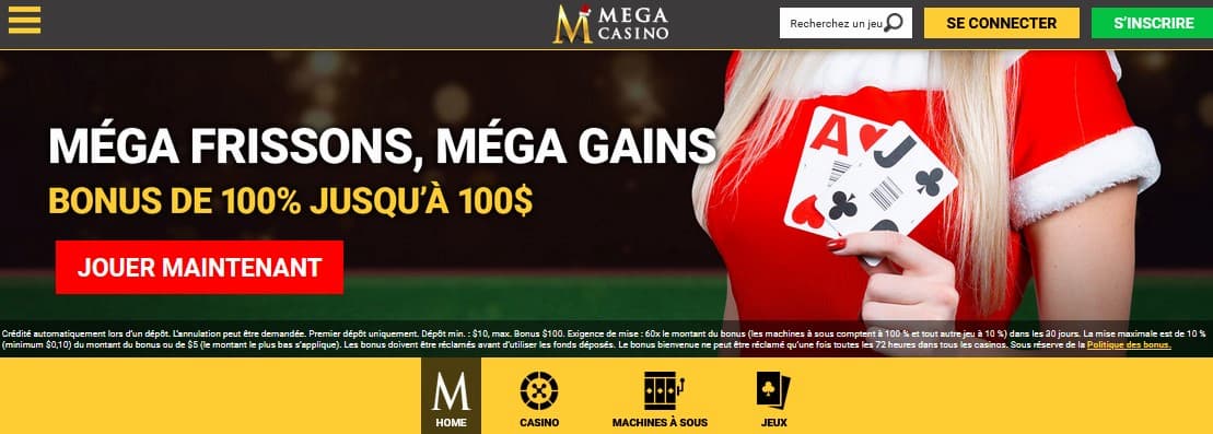 mega casino home