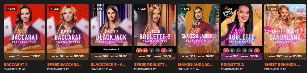 nitro casino live casino