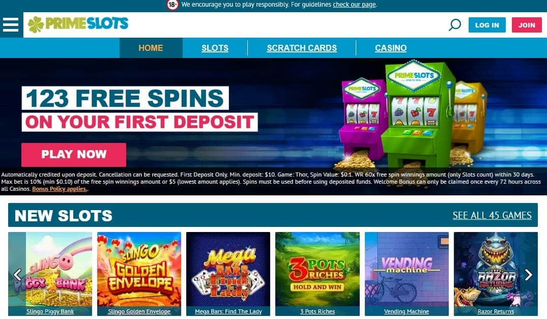 primeslots casino review