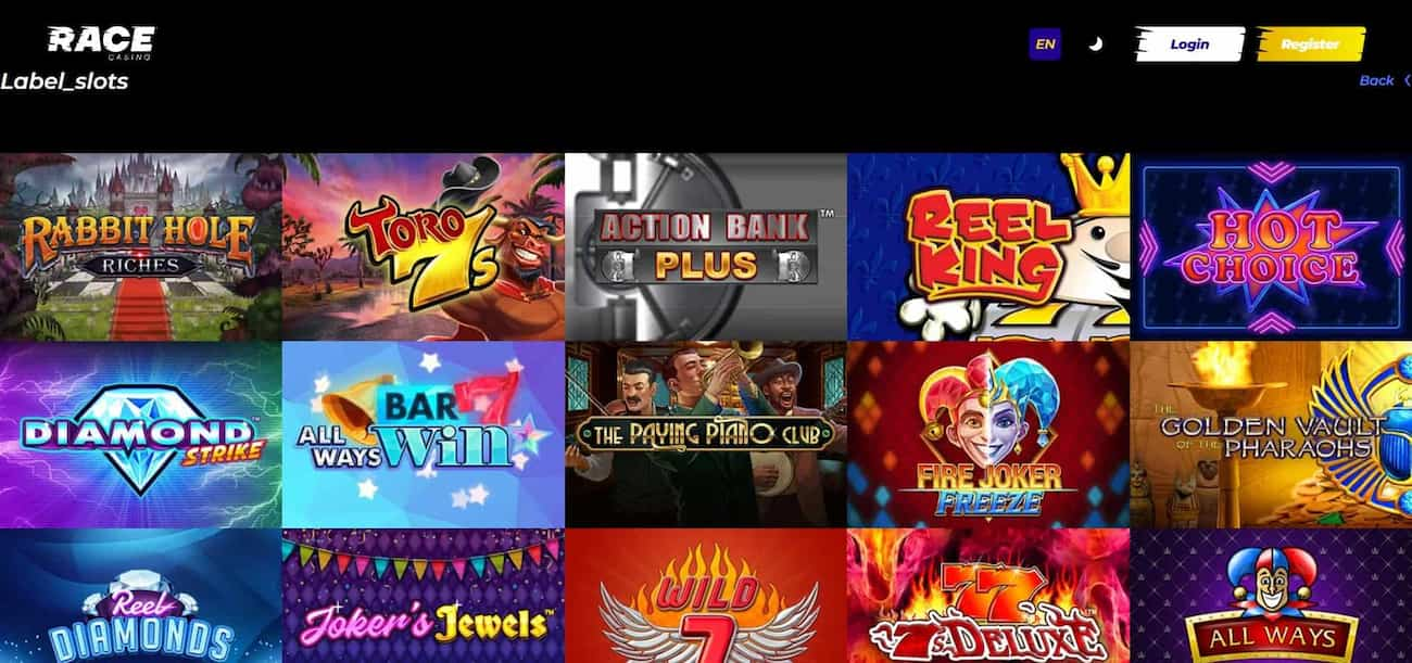 race casino games