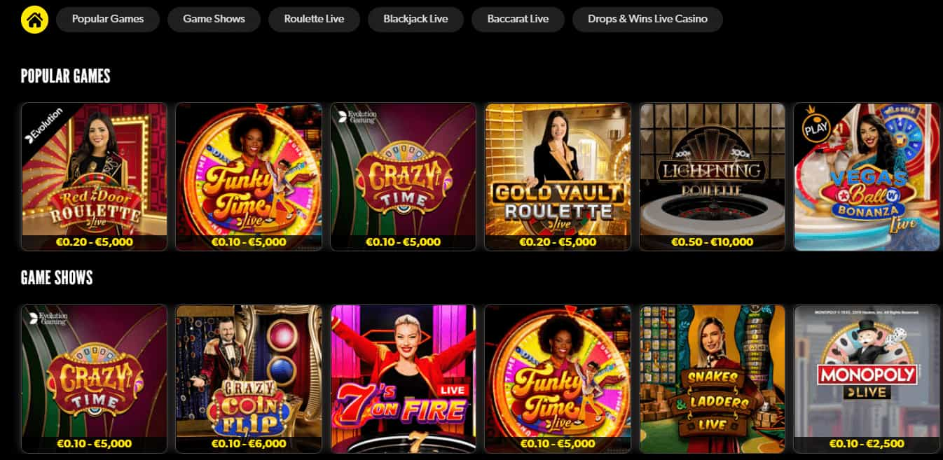 rizk casino live games