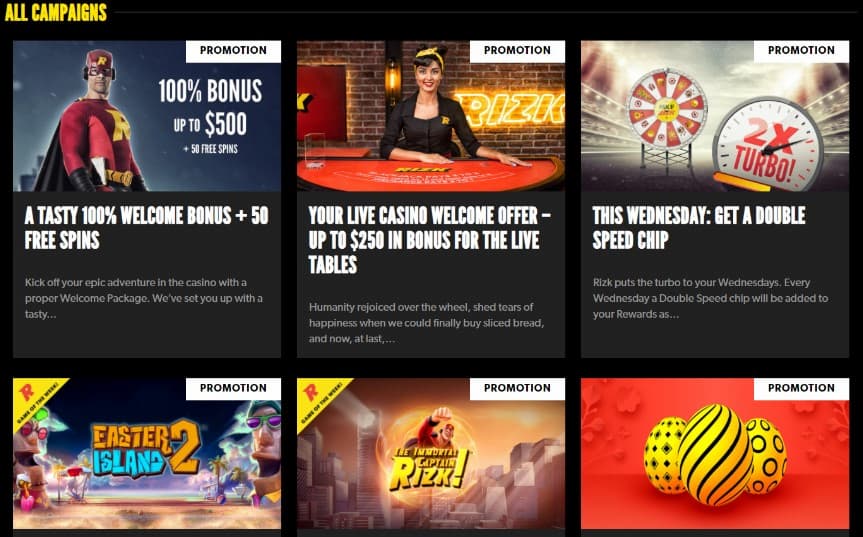 rizk casino promos