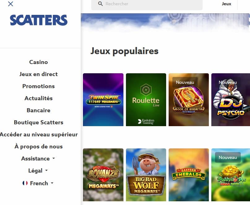 scatters casino review