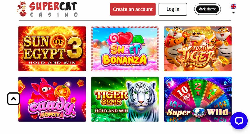 supercat casino games