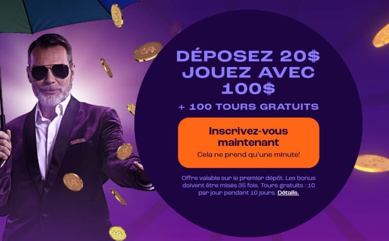bonus de bienvenue