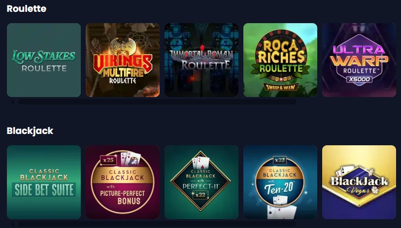 crystalslots casino table games