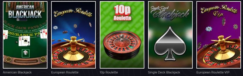 lunubet casino table games