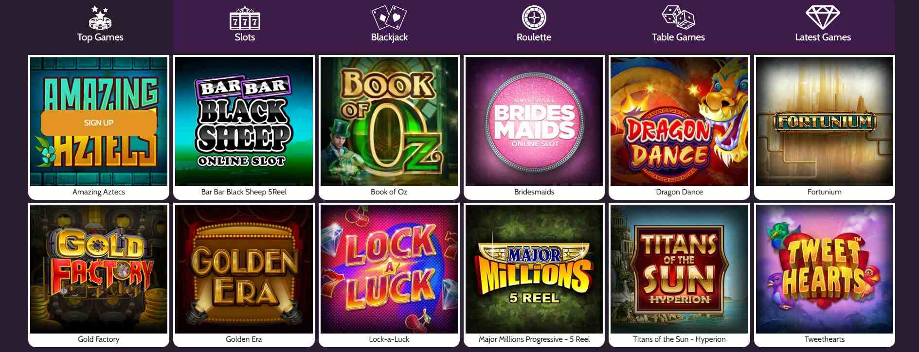 mummy's gold game selection