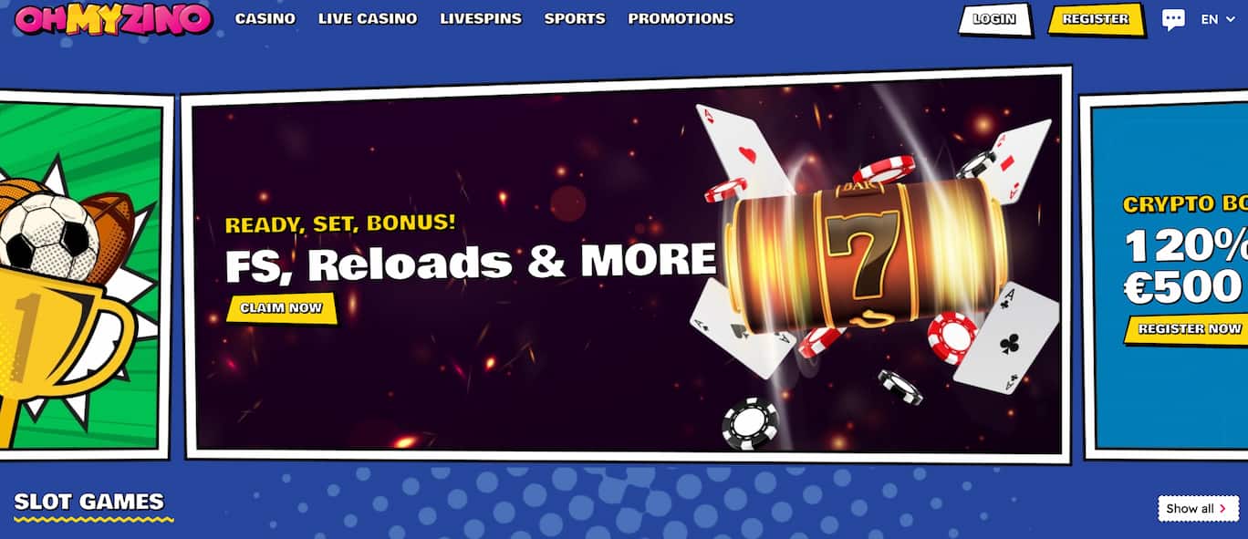 ohmyzino main page