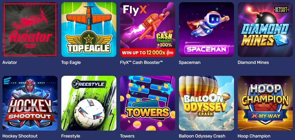 galacticwins casino crash games