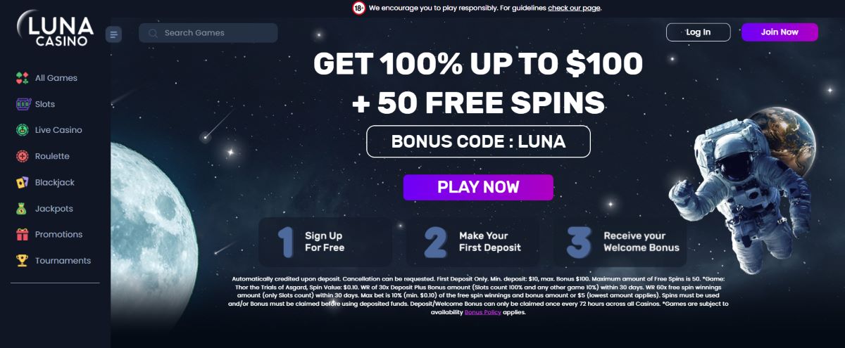 luna casino review