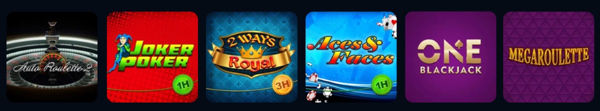 luna casino table games