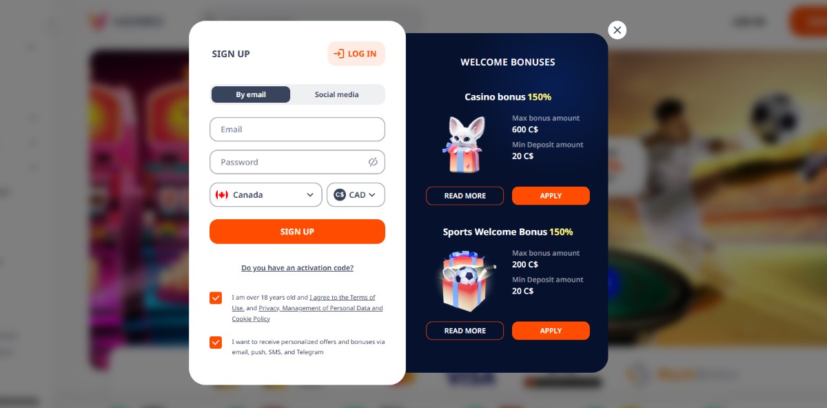 monro casino registration