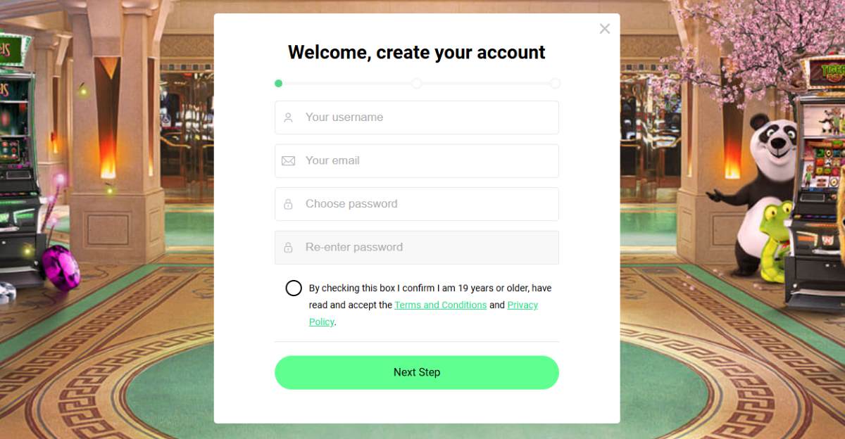 one casino registration