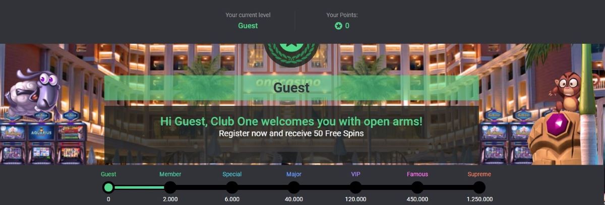 one casino vip 