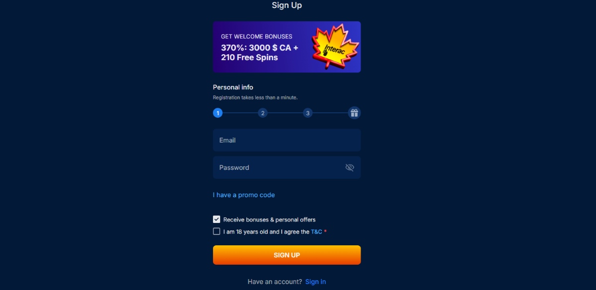onlywin casino registration