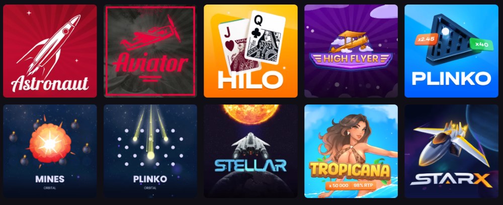 rooster bet casino instant games