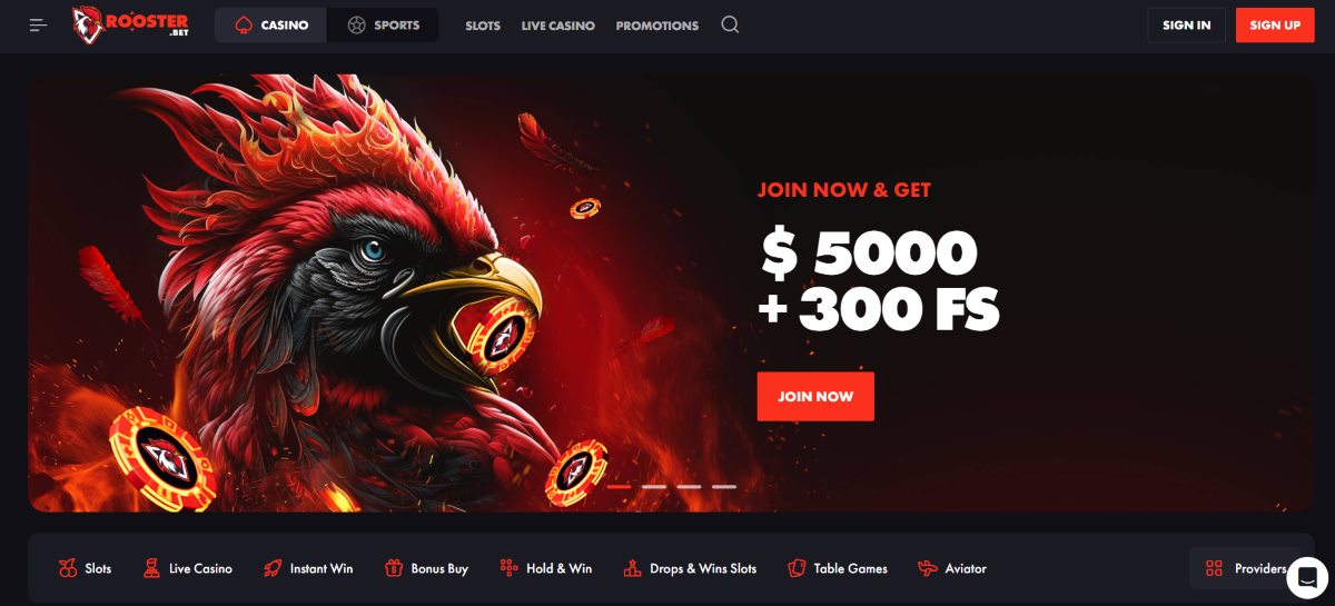 rooster bet casino review